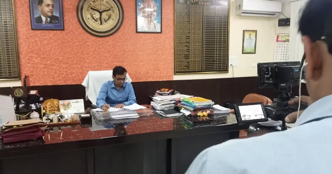 Shot a documentary for the District Magistrate (DM) of Etah, Shri Ankit K. Agarwal on Water Con (1)